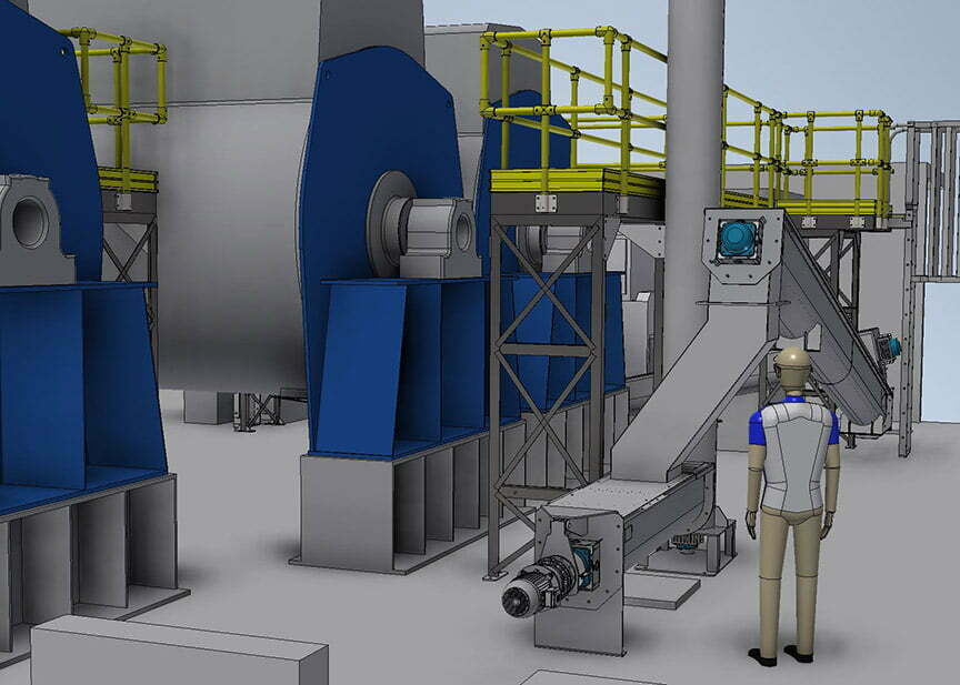 conveying system plant render
