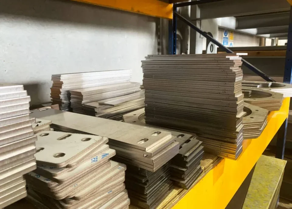 Laser cutting profiles.