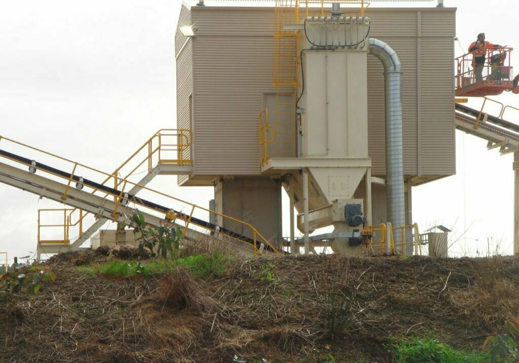 Conveyor Industries conveying system biofuel plant