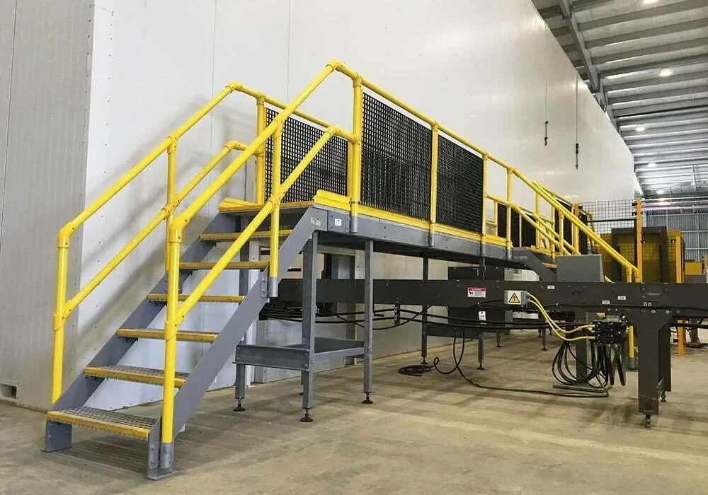 Fibreglass FRP Modular Handrails and Stairs.