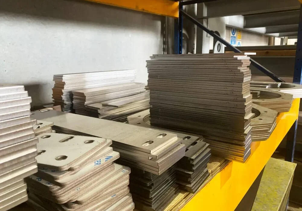 Laser cutting profiles.