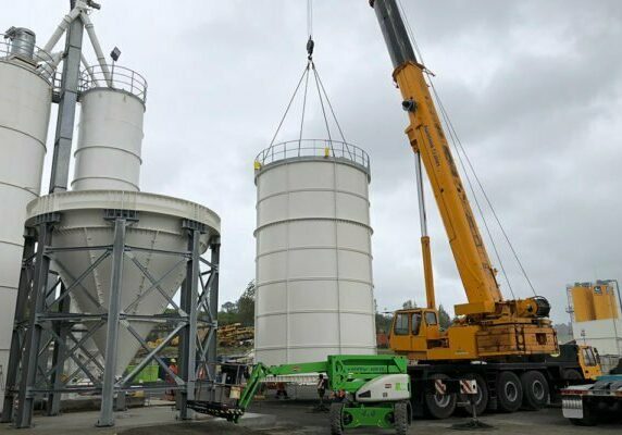 conveyor industries silo install