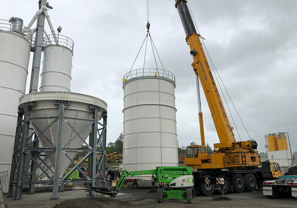 conveyor industries silo install